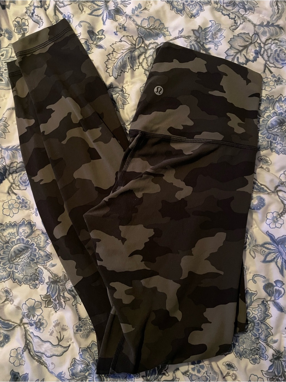 lululemon athletica Olive & Black Camo Leggings